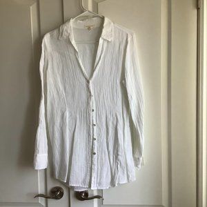 Eileen Fisher White Linen Shirt